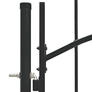 vidaXL Garden Gate Woerden Steel 1x1.5 m Black