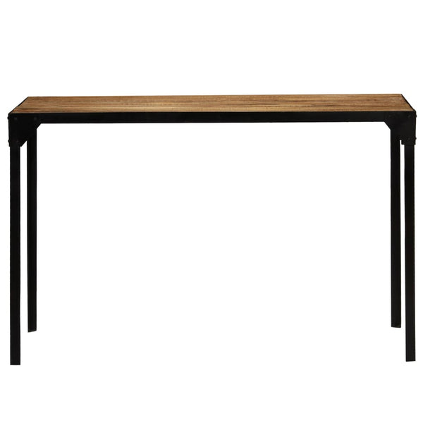 vidaXL Dining Table Rough Solid Mango Wood and Steel 120 cm