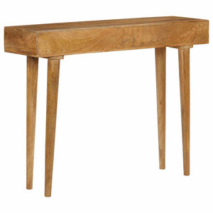 vidaXL Console Table Solid Mango Wood 102 x 30 x 79 cm
