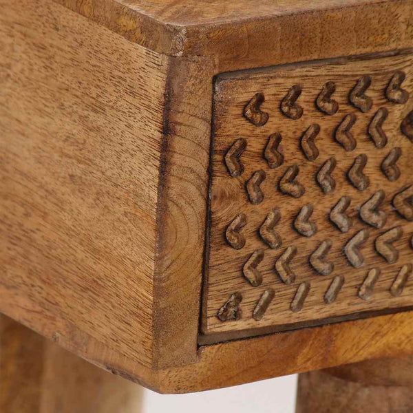 vidaXL Console Table Solid Mango Wood 102 x 30 x 79 cm