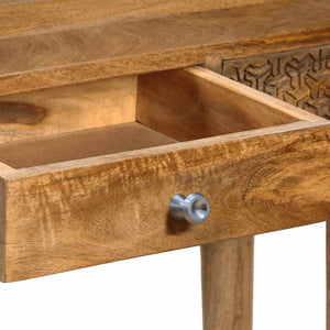 vidaXL Console Table Solid Mango Wood 102 x 30 x 79 cm