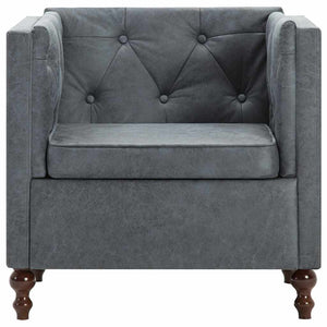 vidaXL Armchair Grey Fabric