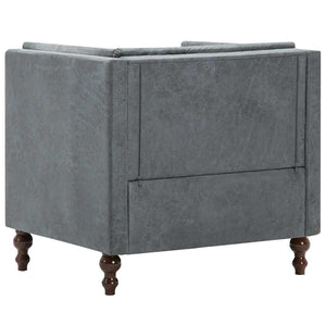 vidaXL Armchair Grey Fabric
