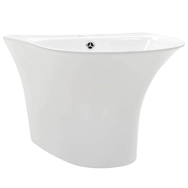 vidaXL Wash Basin White 47 x 45 x 37 cm Glazed Ceramic