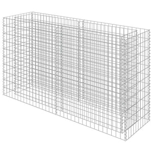 Gabionen-Hochbeet Verzinkter Stahl 180×50×100 cm