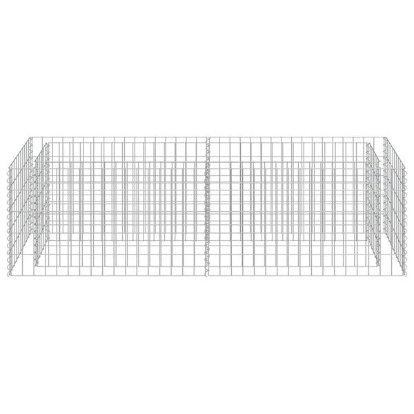 Gabionen-Hochbeet Verzinkter Stahl 180×50×50 cm