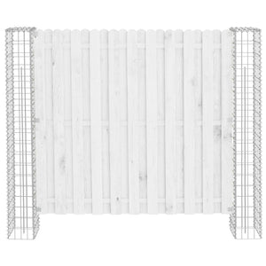 vidaXL Fence Posts 2 pcs Silver 20 x 20 x 190 cm Metal