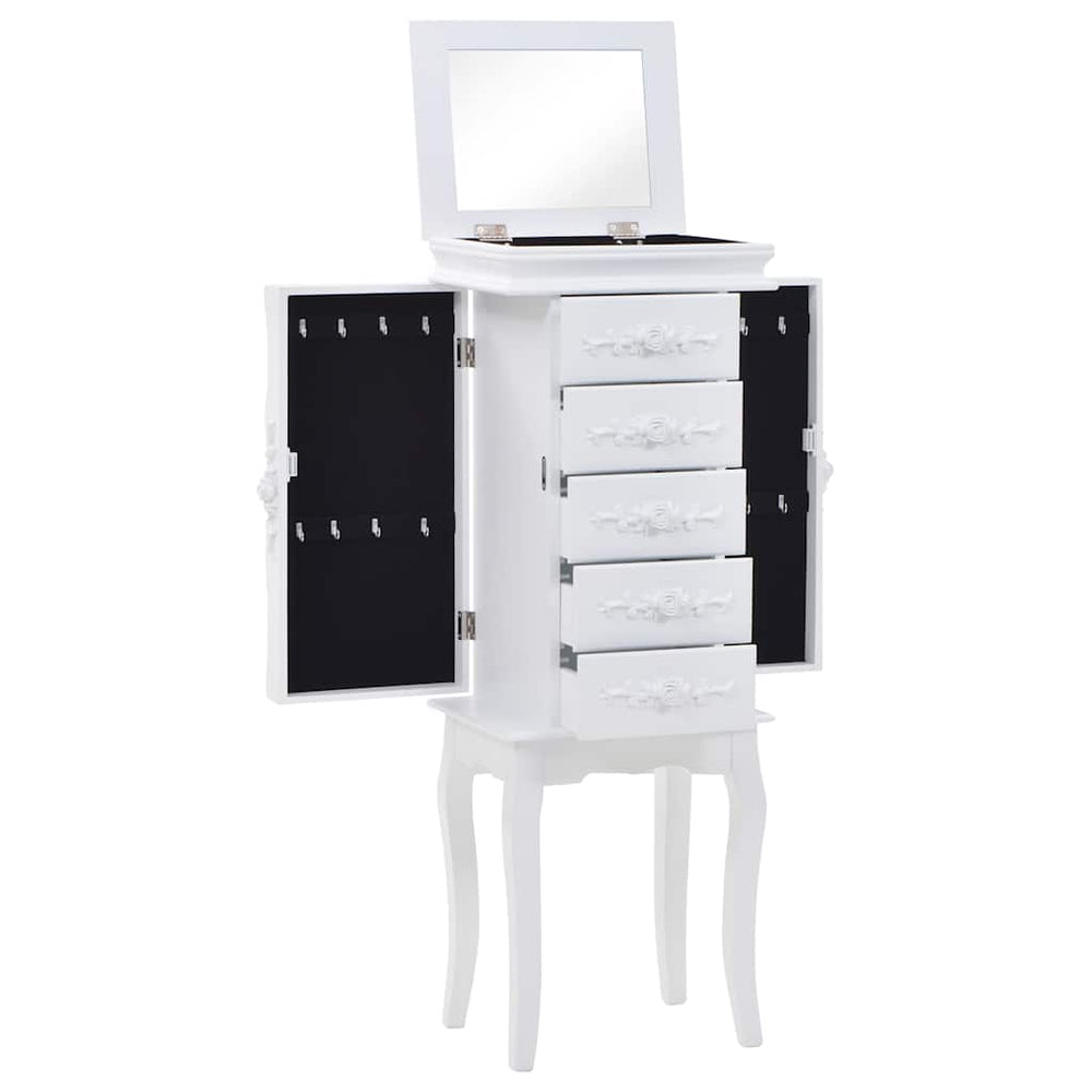 vidaXL Jewelry Cabinet White