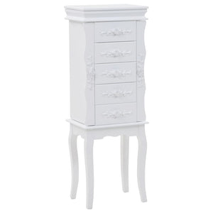 vidaXL Jewelry Cabinet White