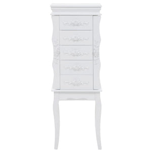 vidaXL Jewelry Cabinet White