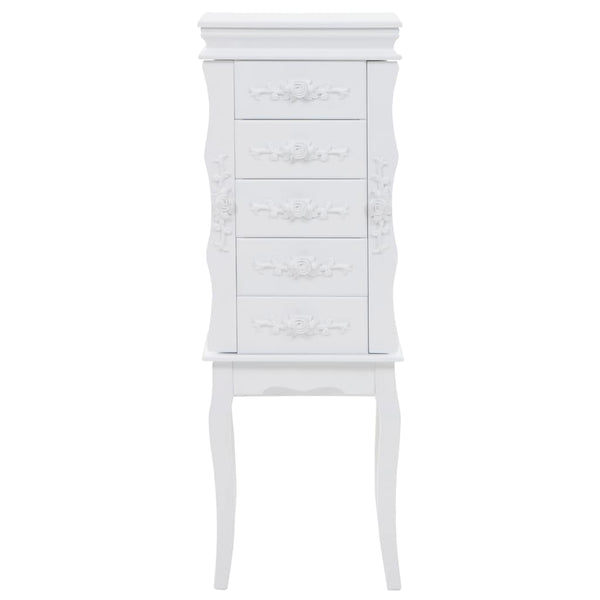 vidaXL Jewelry Cabinet White