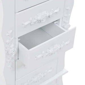 vidaXL Jewelry Cabinet White