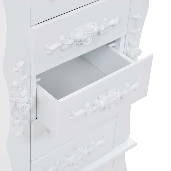 vidaXL Jewelry Cabinet White