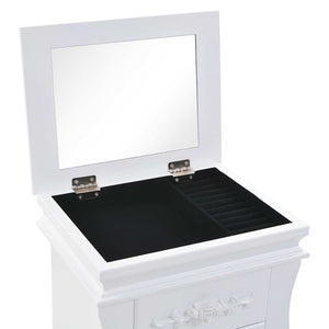 vidaXL Jewelry Cabinet White