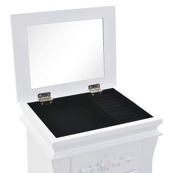 vidaXL Jewelry Cabinet White