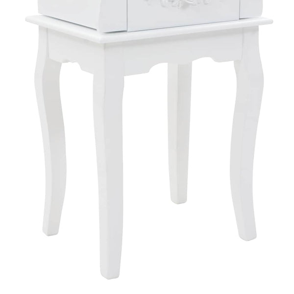 vidaXL Jewelry Cabinet White