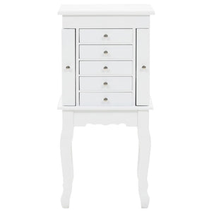 vidaXL Jewelry Cabinet White