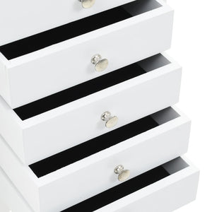 vidaXL Jewelry Cabinet White