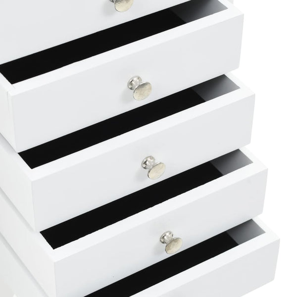 vidaXL Jewelry Cabinet White