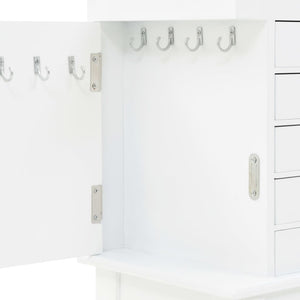 vidaXL Jewelry Cabinet White
