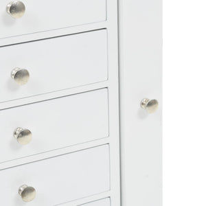vidaXL Jewelry Cabinet White