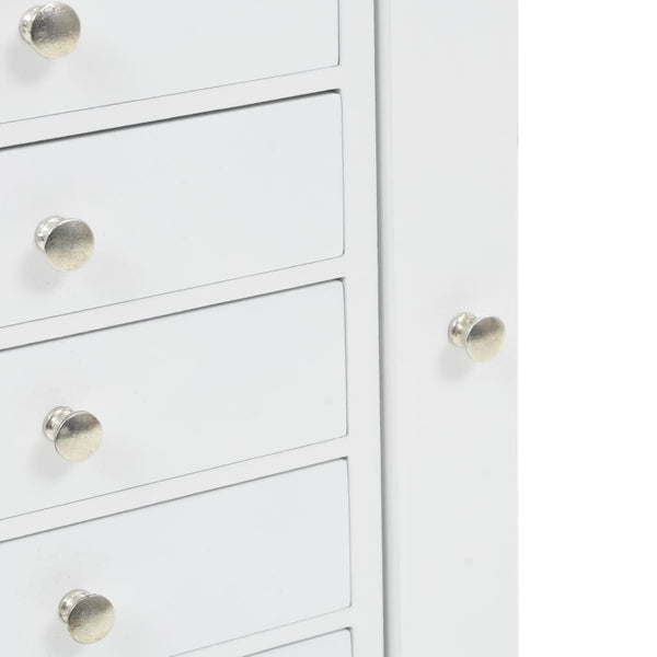 vidaXL Jewelry Cabinet White