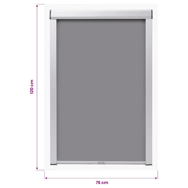 vidaXL Blackout Blind Grey PK08