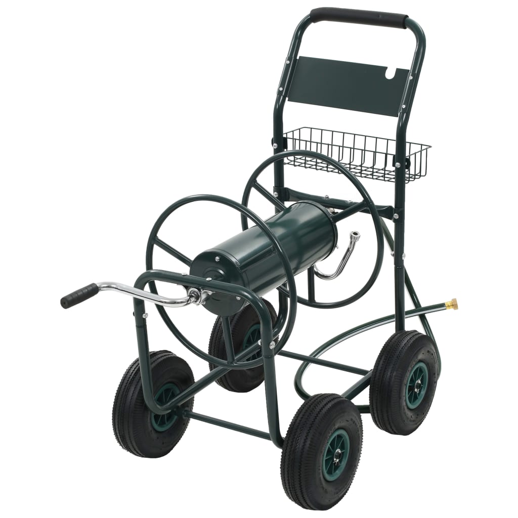 vidaXL Garden Hose Cart with 1/2" Hose Connection 75 m Steel