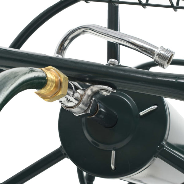 vidaXL Garden Hose Cart with 1/2" Hose Connection 75 m Steel