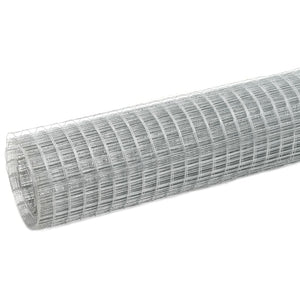vidaXL Wire Fence Galvanized Steel 25x1.5 m Silver