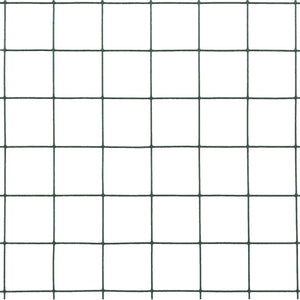 vidaXL Wire Mesh Fence Steel with PVC Coating 10x0.5 m Green