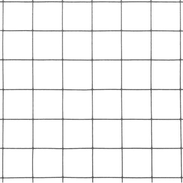 vidaXL Wire Mesh Fence Steel with PVC Coating 25x1.5 m Gray