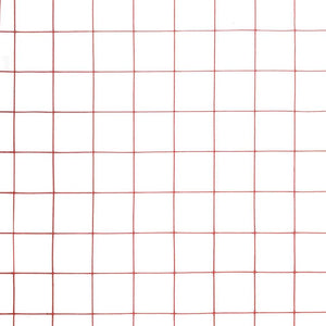 vidaXL Wire Mesh Fence Steel with PVC Coating 10x1 m Red