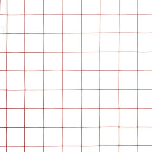 vidaXL Wire Fence Steel with PVC Coating 10x0.5 m Red