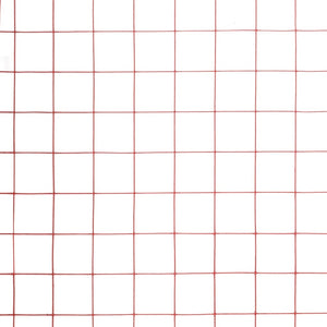 vidaXL Wire Fence Steel with PVC Coating 10x1.5 m Red