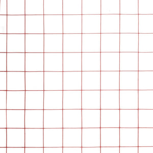 vidaXL Wire Mesh Fence Steel with PVC Coating 25x0.5 m Red