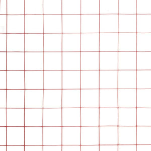 vidaXL PVC-Coated Steel Wire Mesh Fence 25x1.5 m Red