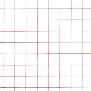 vidaXL PVC-Coated Steel Wire Mesh Fence 25x1.5 m Red