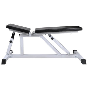 vidaXL Weight Bench with Barbell and Dumbbell Set 60.5 kg