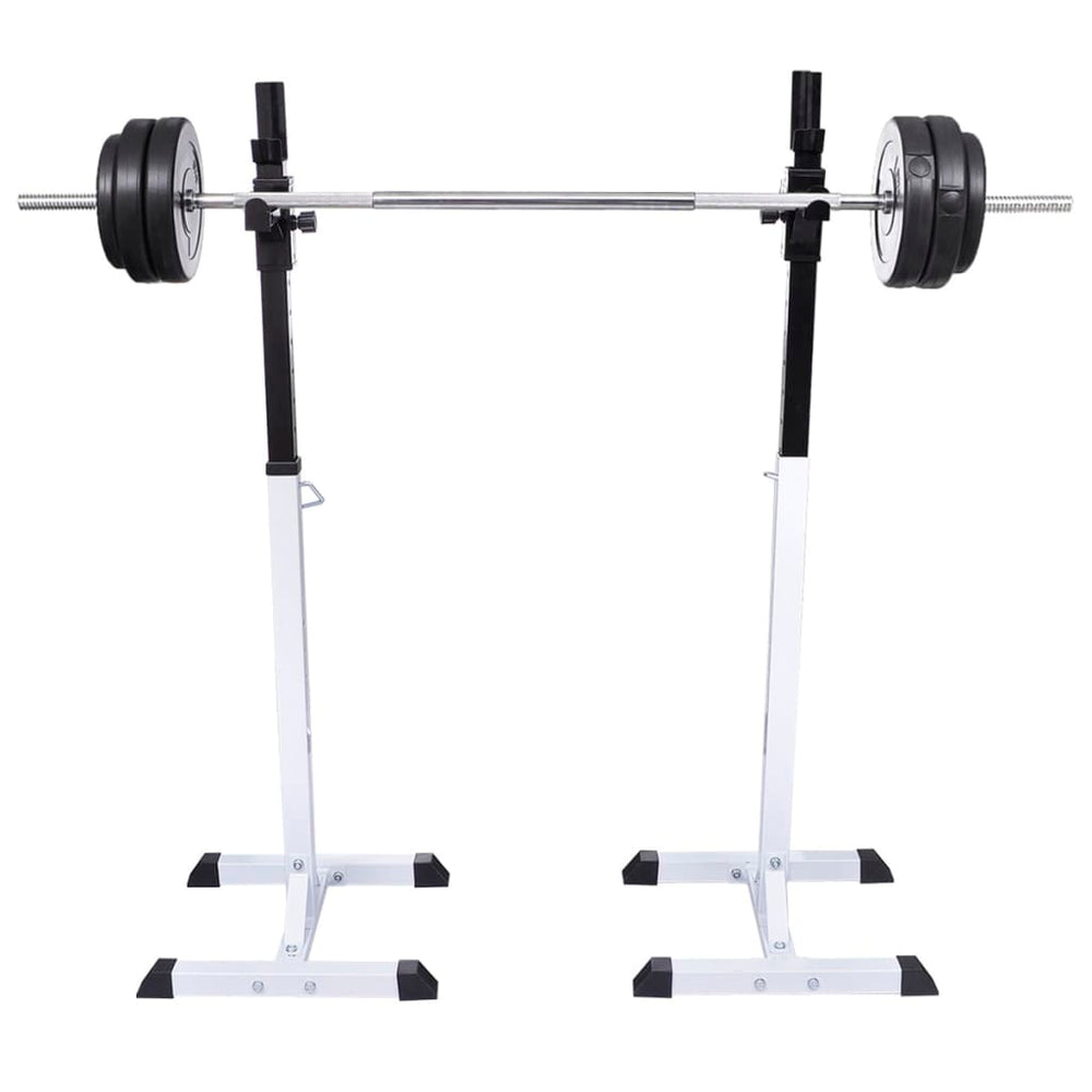vidaXL Squat Rack/Barbell Stand with Barbell Set 60.5 kg