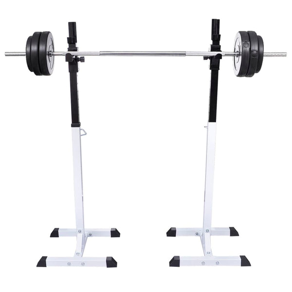 vidaXL Squat Rack/Barbell Stand with Barbell Set 60.5 kg