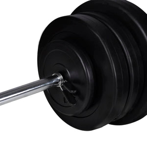 vidaXL Squat Rack/Barbell Stand with Barbell Set 60.5 kg