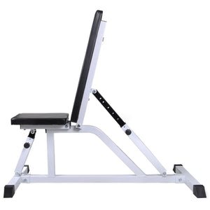 vidaXL Weight Bench with Barbell and Dumbbell Set 30.5 kg