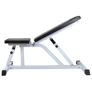 vidaXL Weight Bench with Barbell and Dumbbell Set 30.5 kg