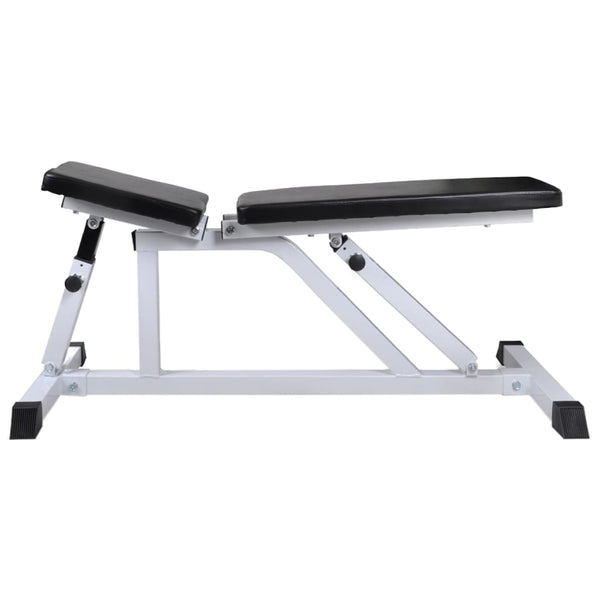 vidaXL Weight Bench with Barbell and Dumbbell Set 30.5 kg