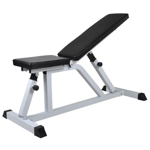 vidaXL Weight Bench with Barbell and Dumbbell Set 30.5 kg