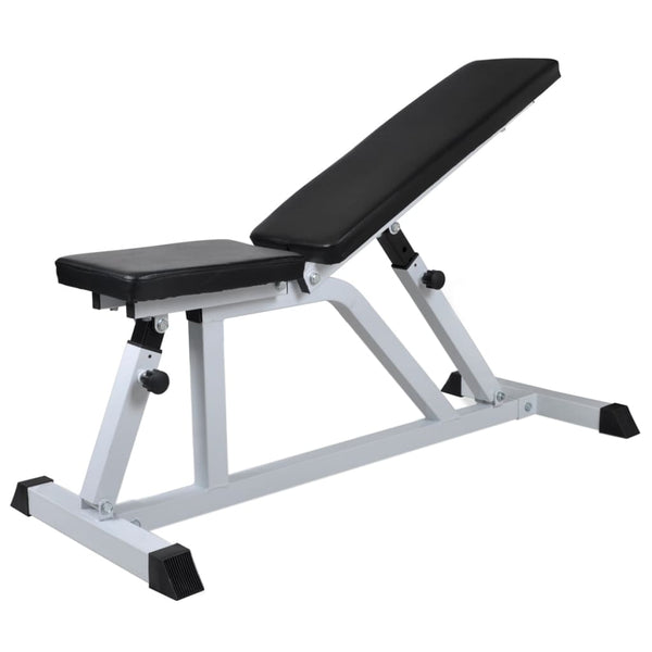 vidaXL Weight Bench with Barbell and Dumbbell Set 30.5 kg