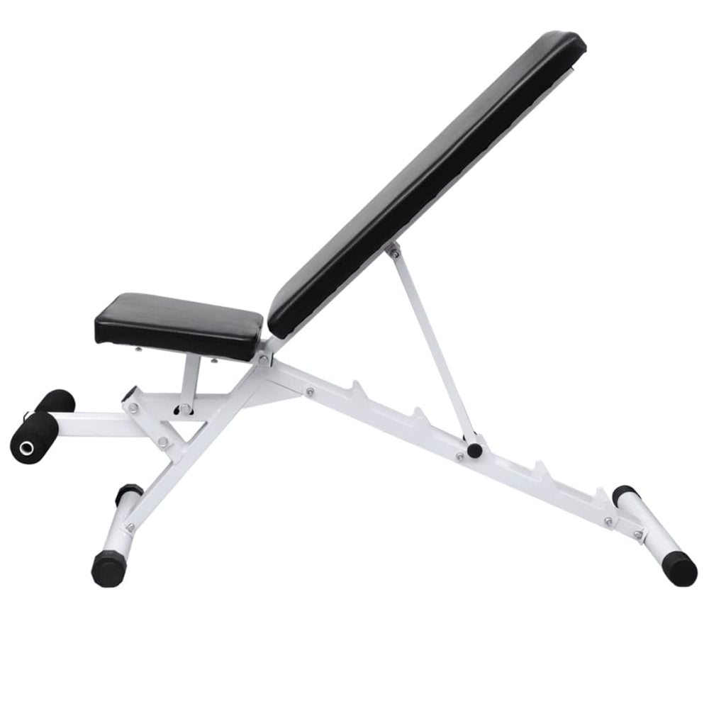 vidaXL Weight Bench with Barbell and Dumbbell Set 30.5 kg