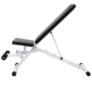 vidaXL Weight Bench with Barbell and Dumbbell Set 30.5 kg