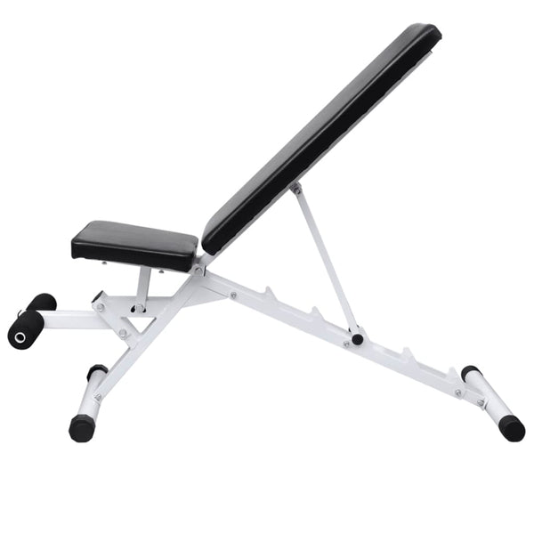 vidaXL Weight Bench with Barbell and Dumbbell Set 30.5 kg
